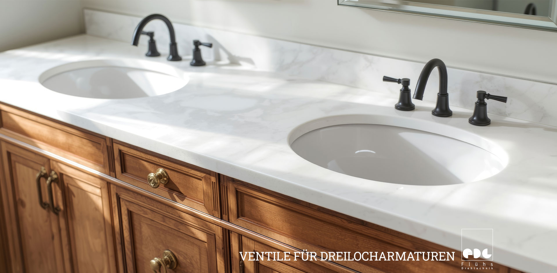 Ventile für Dreilocharmaturen